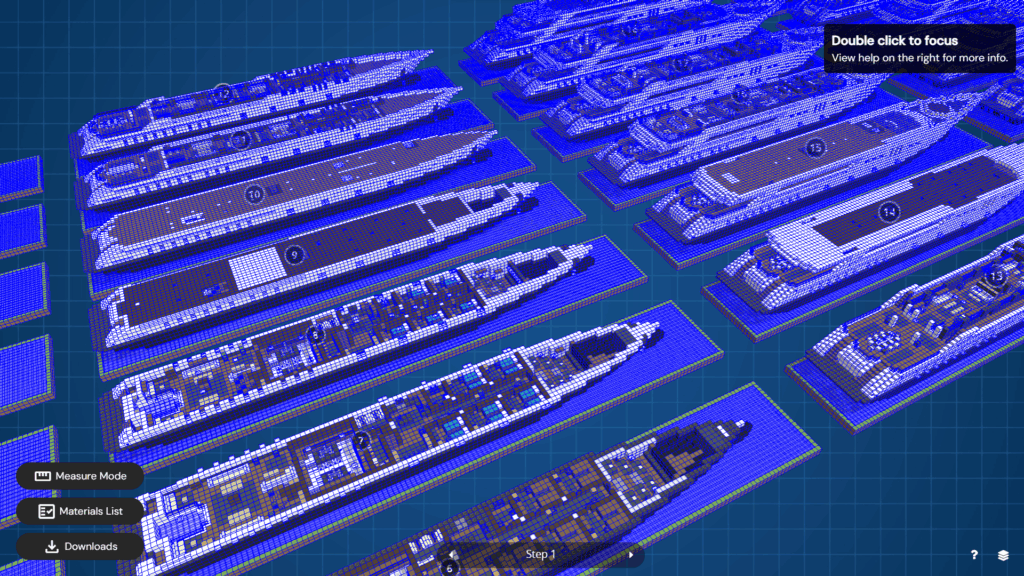 Mega Build Ship Mega Yacht | 3D Guide & Download @ Charliecustard Build