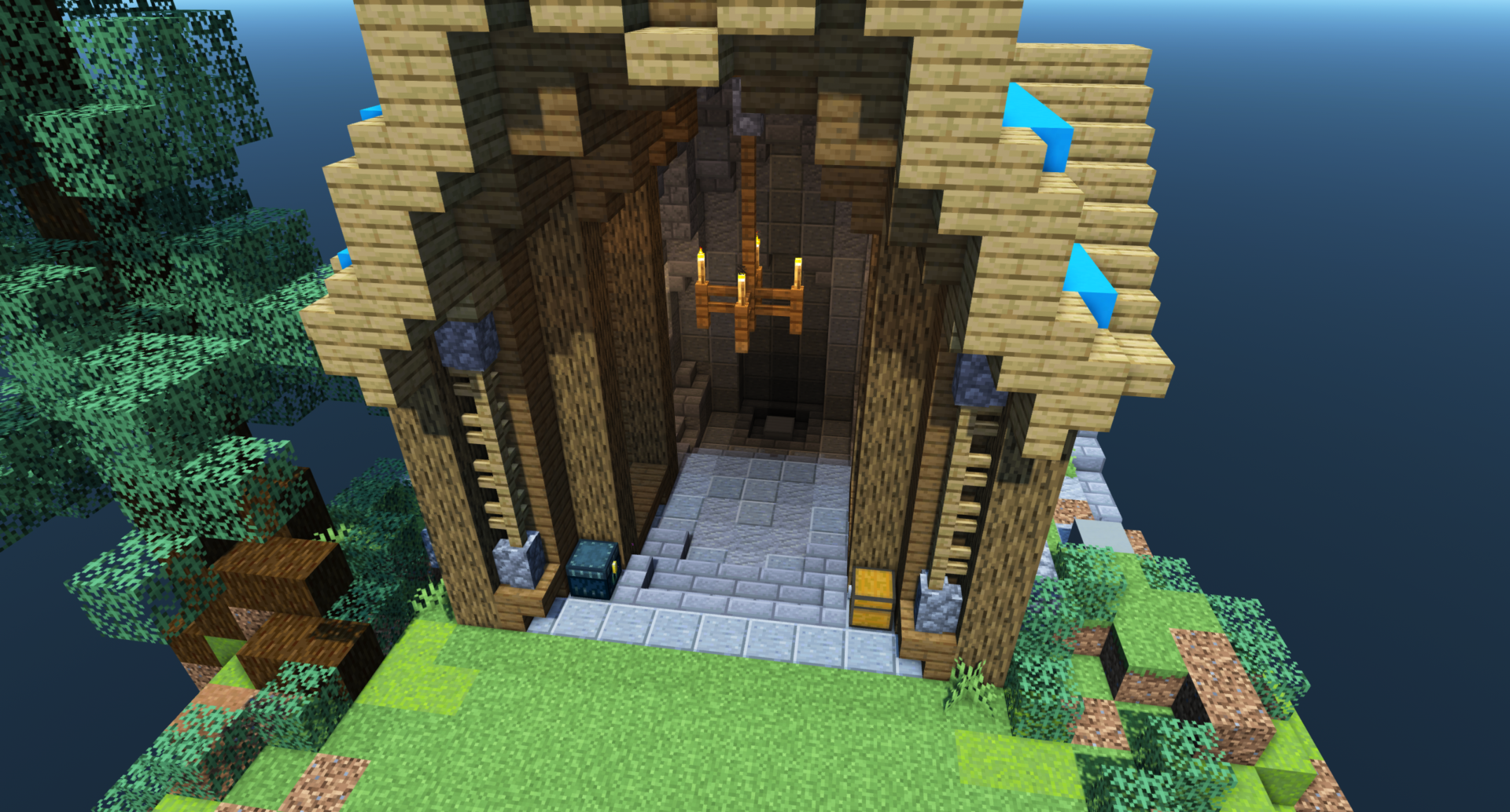 BUILDING A CASTLE IN BEDWARS! - Minecraft Bedwars Montage 