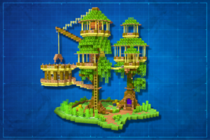 Minecraft Diamond Pyramid Base | 3D Guide @ Charliecustard Builds