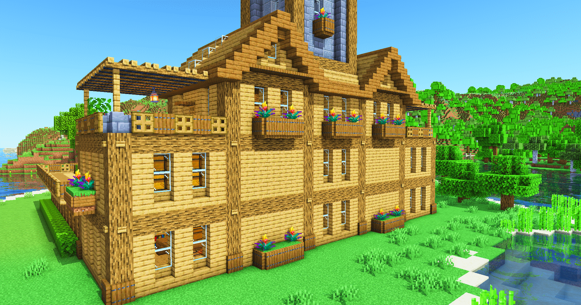 Minecraft Starter House #76 | 3D Guide @ Charliecustard Builds