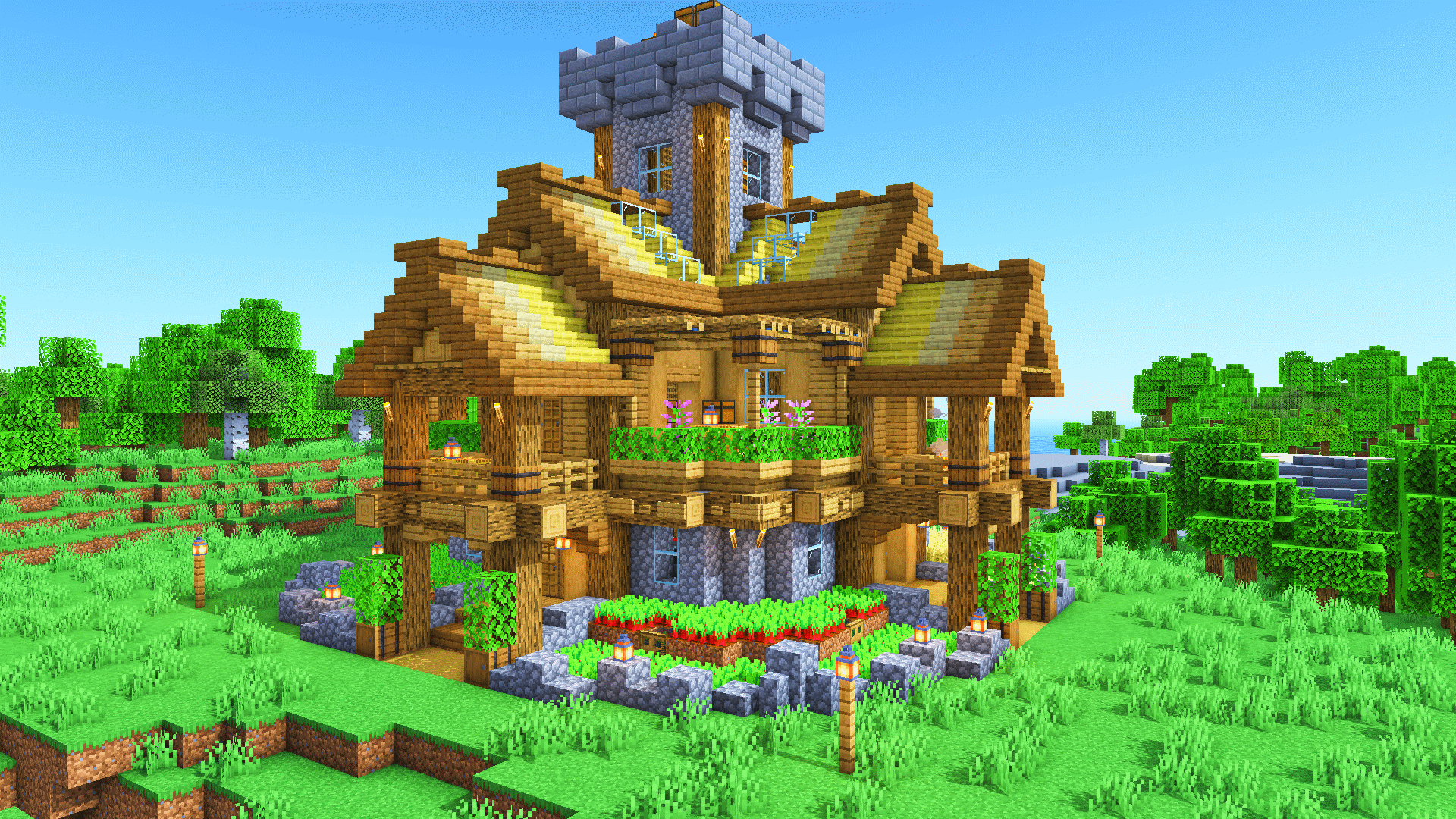 Minecraft Starter House #94 | 3D Guide @ Charliecustard Builds