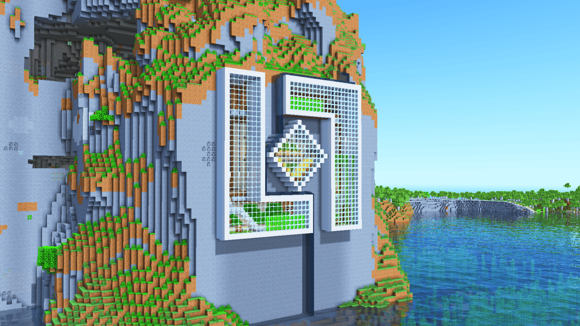 Minecraft The L Cliff House | Modern | 3D Guide @ Charliecustard