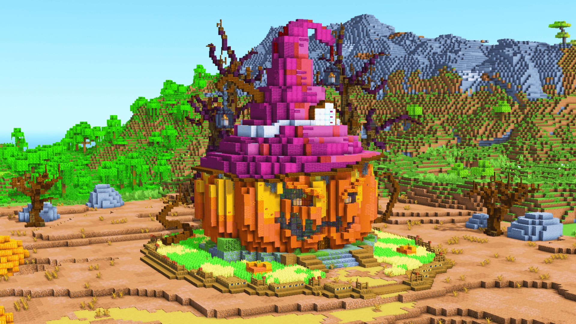 Minecraft Halloween Jack O House | 3D Guide @ Charliecustard Builds
